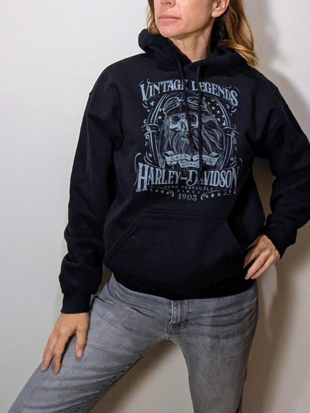 🖤 Black Harley-Davidson “Vintage Legends” hoodie